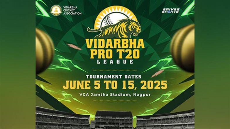 Vidarbha Pro T20 League 2025: Vidarbha Cricket Association Announces Dates of Inaugural Edition