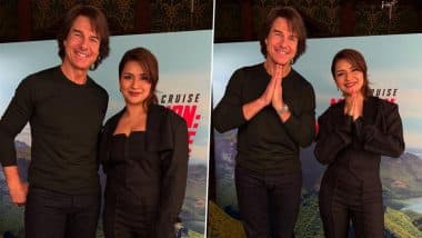 ‘Mission: Impossible – The Final Reckoning’: Avneet Kaur Reunites With Tom Cruise, Actress Teaches ‘Namaste’ Gesture to Hollywood Icon Ahead of Film’s India Release (See Pics)