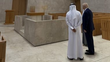 Donald Trump Visits Abu Dhabi’s Abrahamic Family House During His Middle East Visit (See Pic)
