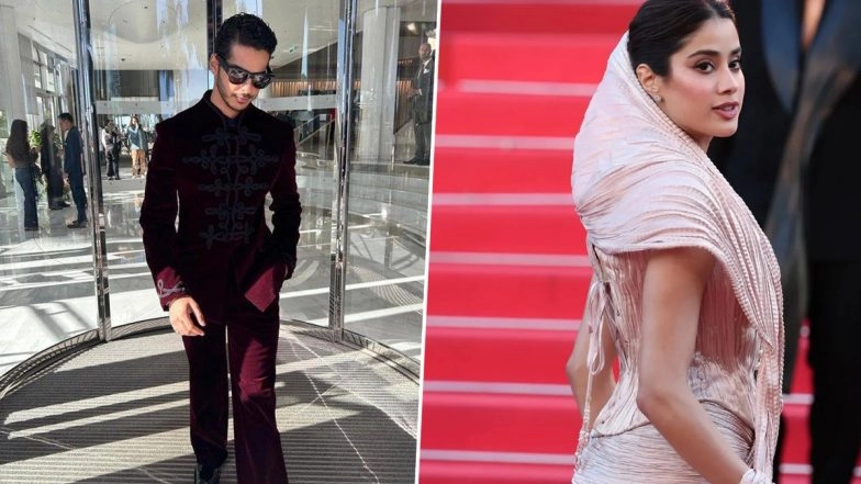 India at Cannes Film Festival 2025: Janhvi Kapoor, Ishaan Khatter Make Their Big Red Carpet Debut Ahead of ‘Homebound’ Screening (See Pics and Video)
