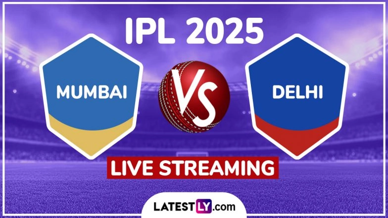 Mumbai Indians vs Delhi Capitals IPL 2025 Free Live Streaming Online: How To Watch MI vs DC Indian Premier League T20 Cricket Match Live Telecast on TV?
