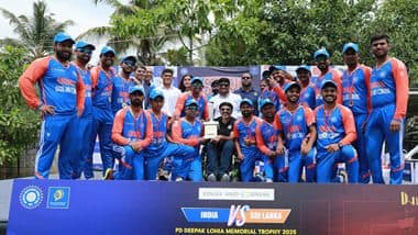 India Clean Sweep Sri Lanka 5-0 in PD Deepaka Lohia Memorial Trophy 2025 in Physically Challenged Cricket (Watch Video)