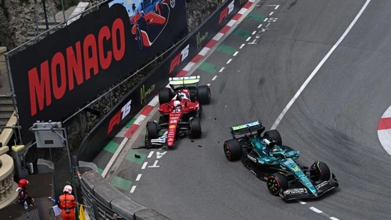F1 2025: Lance Stroll Handed Grid Penalty for Collision With Charles Leclerc in Monaco Grand Prix Free Practice 1