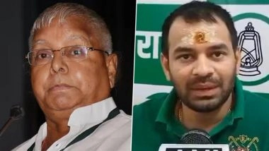 Lalu Prasad Yadav Expels Elder Son Tej Pratap Yadav From RJD for ‘Irresponsible Behaviour’, Cuts Family Ties