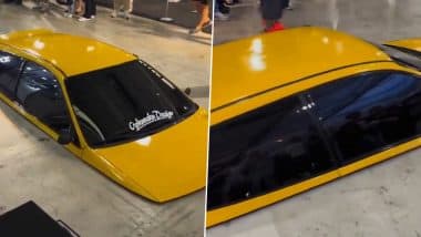 Banana Peel Car: Taiwan’s SGT Unveils Custom Honda Civic EG That Requires Drivers to Lie Flat, Lowest Car Grabs Public Attention (Watch Video)