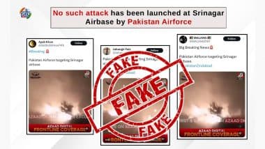 Pakistan Destroyed Indian Brigade HQ and Bombed Srinagar Airbase? PIB Fact Check Debunks Multiple Fake Claims Spread by Pakistani Accounts After Operation Sindoor