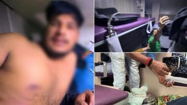 YouTuber Vishal Sharma Attacked by Indian Railways Pantry Staff Inside Hemkunt Express Train No 14609 3AC Coach for Complaining Againt Overcharging Water, Coffee, and Instant Noodles, IRCTC Responds (Watch Video)