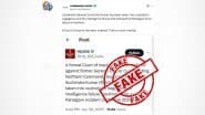 Lt Gen Suchendra Kumar Removed From His Post and Taken Into Custody in Wake of Pahalgam Terror Attack? PIB Fact Check Debunks Pakistan ISI Proxy’s Claim