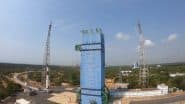 ISRO’s 101st Launch: PSLV Moves Closer to MST for Liftoff of EOS-09 Mission From Sriharikota on May 18 (Watch Video)