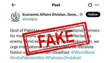 Pakistan Begging for Loans ‘Amid Heavy Losses’? Pakistan’s Economic Affairs Division Makes Loan Request on X, India Shares Meme To Take Dig As Pak Claims ‘Account Was Hacked’