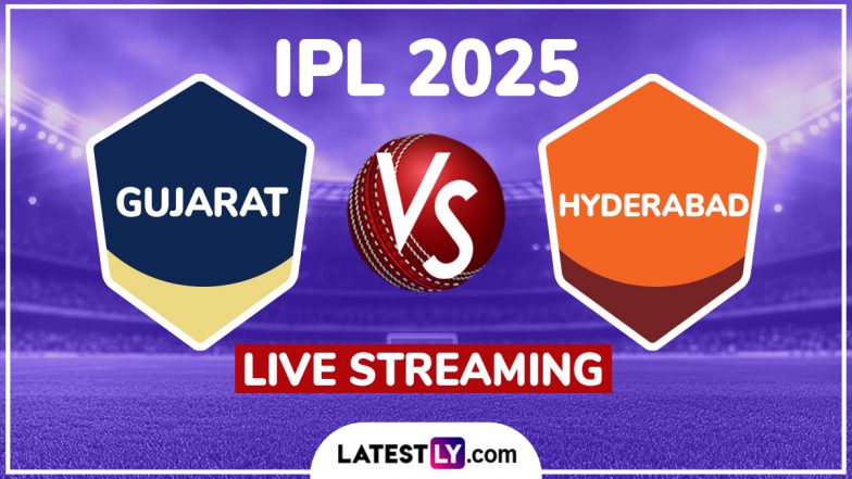 Gujarat Titans vs Sunrisers Hyderabad IPL 2025 Free Live Streaming Online: How To Watch GT vs SRH Indian Premier League T20 Cricket Match Live Telecast on TV?