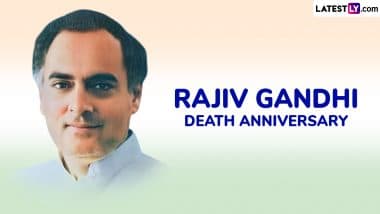 Rajiv Gandhi Death Anniversary 2025: DK Shivakumar, Mamata Banerjee and Netizens Pay Tributes to Former Prime Minister on His 34th Death Anniversary