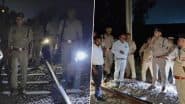 Train Accident Averted: Alert Loco Pilots Spot Wooden Blocks on Railway Tracks in UP’s Hardoi, Foil Bid To Derail 2 Trains Including Rajdhani Express