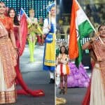 Miss World 2025 India Nandini Gupta at National Costume Round: 21-Year-Old Beauty Queen Radiates Timeless Beauty in Traditional Look Featuring Jamdani Weaves (View Pics and Videos)