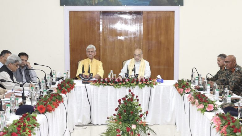 Amarnath Yatra: Amit Shah Chairs Key Security Meet, Directs Forces To Ensure Peaceful Pilgrimage With Zero Tolerance for Terrorism (See Pics)
