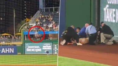 US: Man Injured After Falling 20 Feet From Bleachers During Pirates-Cubs Game at PNC Park in Pittsburgh; Video Goes Viral