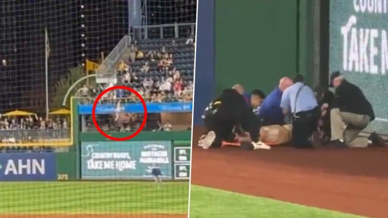 US: Man Injured After Falling 20 Feet From Bleachers During Pirates-Cubs Game at PNC Park in Pittsburgh; Video Goes Viral