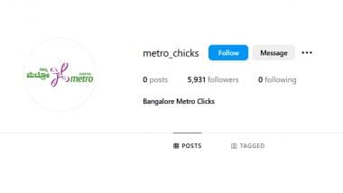 Bengaluru Man Exposes ‘Pervert’ Who Secretly Films Women on Namma Metro, Uploads Videos on Instagram; FIR Registered