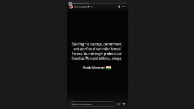 'Your Strength Protects Our Freedom' Star Cricketer Smriti Mandhana Supports Indian Armed Forces Amid India-Pakistan Tensions (See Post)