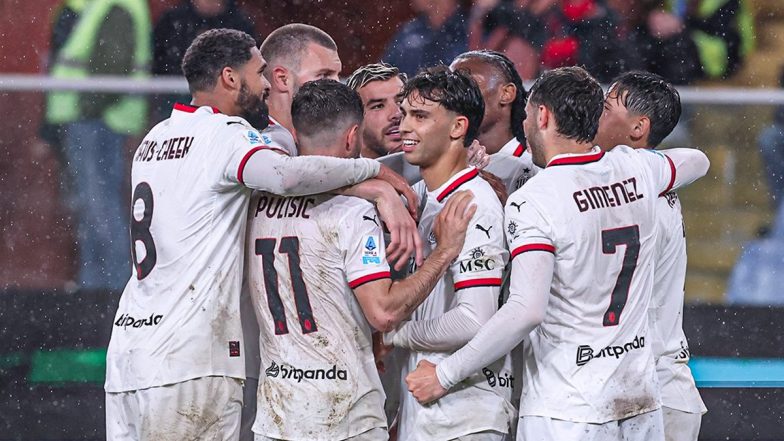 Serie A 2024–25: Rafael Leao Scores Late Winner As AC Milan Beat Genoa 2–1 To Keep UEFA Champions League Hopes Alive (Watch Goal Video Highlights)