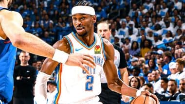 Oklahoma City Thunder Clinches Game 5 Against Denver Nuggets in NBA Playoffs 2024–25 Western Conference Semifinals; Shai Gilgeous-Alexander Overshadows Nikola Jokic As OKC Takes 3–2 Series Lead