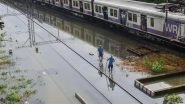Mumbai Local Train Update: Trains Running Late on Western, Central and Harbour Lines Due to Poor Visibility Amid Heavy Rains