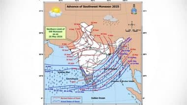 Monsoon 2025 Tracker Map: Southwest Monsoon Further Advances into Parts of Arabian Sea, Other Areas, Says IMD