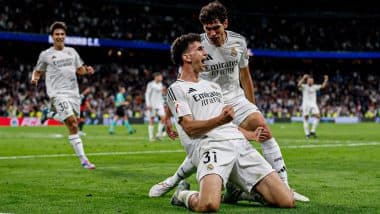 Real Madrid 2-1 Mallorca La Liga 2024-25: Kylian Mbappe, Jacobo Ramon Score As Los Blancos Delay Barcelona's Title Celebrations After Win Over Los Bermellones
