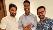 Allu Arjun Spotted With Aamir Khan at His Residence; Viral Photo From Actors’ Meeting Sparks Collaboration Buzz