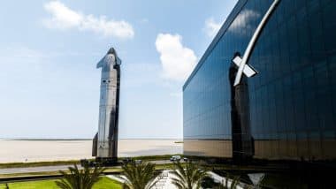 Starship Flight 9 Launch: Elon Musk-Run SpaceX Moves Starship and Super Heavy Booster To Launch Pad at Starbase for 9th Flight Test