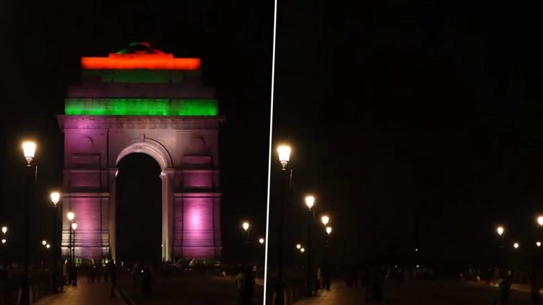 Blackout in Delhi: NDMC Enforces 15-Minute Power Cut in India Gate, Connaught Place, and Other Areas During Civil Defence Mock Drill (Watch Videos)