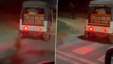 Animal Cruelty in Greater Noida: Man Ties Dog to Autorickshaw, Drags It Through Streets; Police Respond After Disturbing Video Goes Viral
