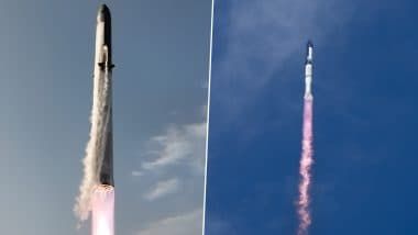 SpaceX Starship Completes Ascent Burn After Successful Lift-Off, Coasts Through Space; Elon Musk Signals Faster Launches Ahead (See Pics and Videos)