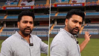 Rohit Sharma Stand Unveiled at Wankhede Stadium! Hitman Shares Feelings, Says It Will Stay 'Forever, Whether I Exist Or Not' (Watch Video)