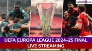 Tottenham Hotspur vs Manchester United UEFA Europa League 2024–25 Final Live Streaming Online & Match Time in India: How To Watch UEL Summit Clash Live Telecast on TV & Football Score Updates in IST?