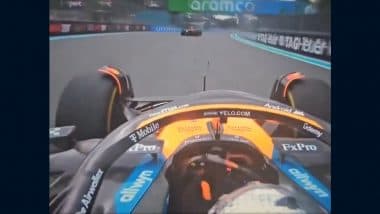 Lando Norris Shows Middle Finger To Max Verstappen After Defending Champion Overtakes McLaren Driver During F1 Miami Grand Prix 2025 Race (Watch Video)