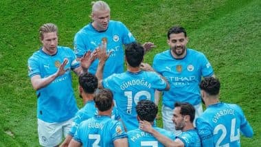 Manchester City 3–1 Bournemouth Premier League 2024–25: Omar Marmoush, Bernardo Silva, and Nico Gonzalez Score As the Cityzens Give Kevin De Bruyne Winning Farewell at Home (Watch Goal Video Highlights)