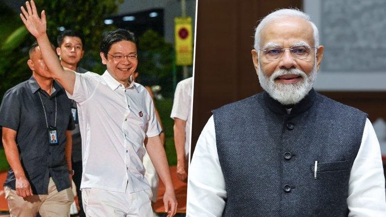 Singapore Elections 2025: PM Narendra Modi Congratulates Singapore’s PM Lawrence Wong on Poll Victory, Commits to Boosting Comprehensive Strategic Partnership