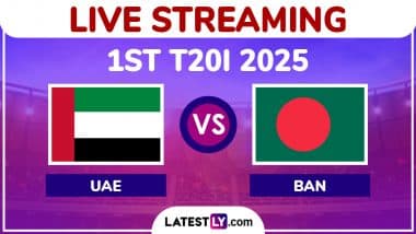 United Arab Emirates vs Bangladesh Free Live Streaming Online, 1st T20I 2025: How To Watch UAE vs BAN Cricket Match Live Telecast on TV in India?