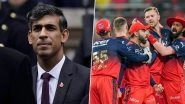 Former UK PM Rishi Sunak Says Day Got 'Even Better' With His 'Wife's Hometown Team RCB Making it to IPL Final' As He Enjoyed Watching England Score 400 Against West Indies (See Post)