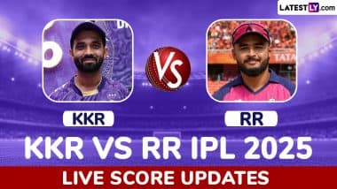 Kolkata Knight Riders vs Rajasthan Royals IPL 2025 Live Score Updates