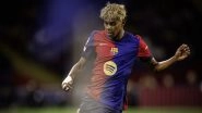 Lamine Yamal Becomes Youngest Player With 100 Appearances in Barca History, Achieves Feat During Barcelona vs Inter Milan UEFA Champions League 2024&ndash;25 Match