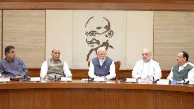 Operation Sindoor: PM Narendra Modi Chairs Union Cabinet Meeting Following Strikes on Terror Sites in Pakistan and PoJK (Watch Video)