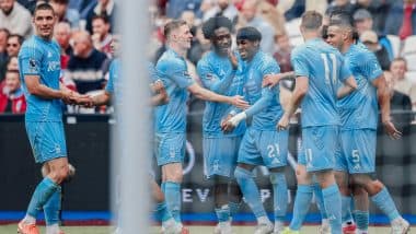 Premier League 2024–25: Nottingham Forest Wins 2-1 Against West Ham To Keep Alive UEFA Champions League Hopes on Landmark Day for Everton and Jamie Vardy