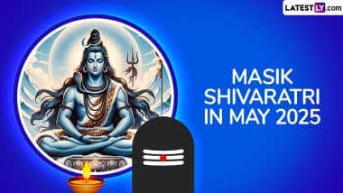 Masik Shivratri May 2025 Date, Rituals and Time: Know Timings, Significance, Puja Vidhi and Significance of Monthly Observance Dedicated to Lord Shiva