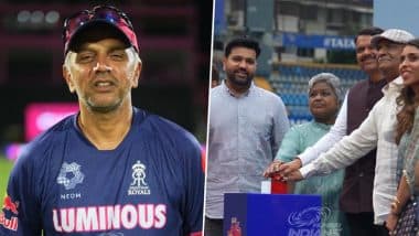 Rahul Dravid Congratulates Hitman As Rohit Sharma Stand Gets Unveiled At Wankhede Stadium In Mumbai, Says 'When I Am Short Of Tickets In Mumbai... I Know Who To Contact' (Watch Video)