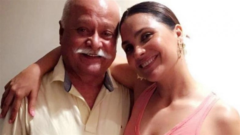 Wing Commander LK Dutta Passes Away, Actress Lara Dutta in Tears at Father’s Funeral; Husband Mahesh Bhupathi by Her Side (Watch Video)