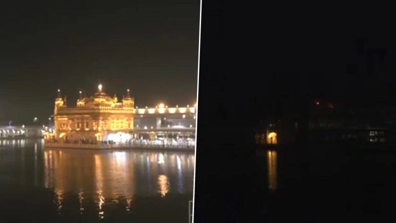 Blackout in Amritsar: Golden Temple Goes Dark During Nationwide Civil Defence Mock Drill in Punjab (Watch Videos)