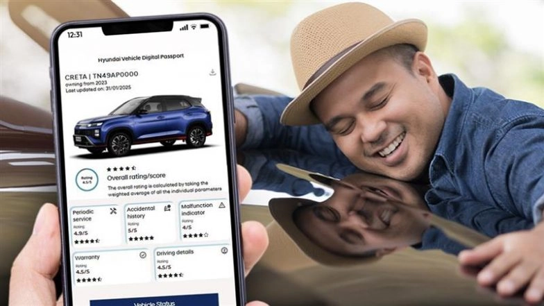 Hyundai Digital Passport: Hyundai India Launches Smart Digital Identity for Bluelink-Enabled Vehicles; Check Details