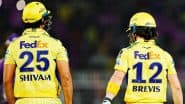 Chennai Super Kings Defeat Kolkata Knight Riders By Two Wickets in IPL 2025: Noor Ahmad Scalps Four-Wicket Haul, Dewald Brevis Scores 52 off 25 To Guide CSK To Win